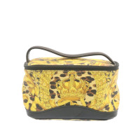 Versace Handbag Canvas in Yellow