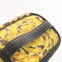 Versace Handbag Canvas in Yellow