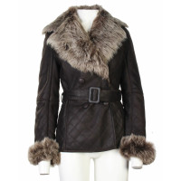 Loewe Jacket/Coat Leather in Brown