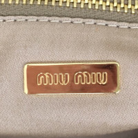 Miu Miu Tote Bag aus Leder in Gold