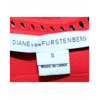Diane Von Furstenberg Kleid aus Wolle in Rot