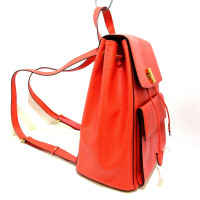 Céline Rucksack aus Leder in Rot