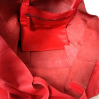 Céline Tote bag Leather in Red