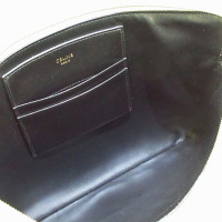 Céline Clutch Bag Leather in Silvery