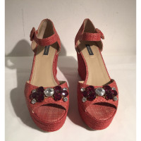 Dolce & Gabbana Chaussures compensées en Rouge