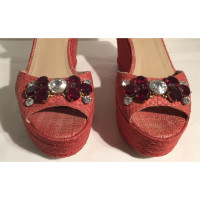 Dolce & Gabbana Chaussures compensées en Rouge