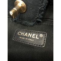 Chanel Shopping Tote aus Canvas in Blau