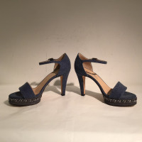 Chanel Sandals Jeans fabric in Blue
