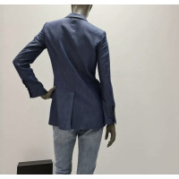Gucci Jacke/Mantel aus Viskose in Blau