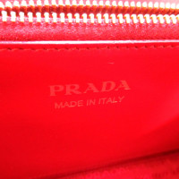 Prada Diagramme Leather in Red