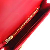 Prada Diagramme Leather in Red