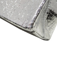 Balenciaga Umhängetasche aus Leder in Silbern