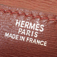 Hermès Béarn en Cuir en Rouge
