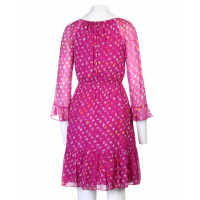 Diane Von Furstenberg Dress Silk in Violet