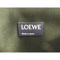Loewe Clutch aus Leder in Blau