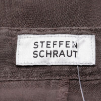 Steffen Schraut Kleid aus Leinen in Braun