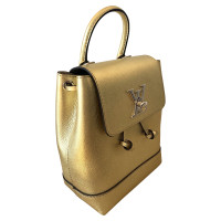 Louis Vuitton Rucksack aus Leder in Gold