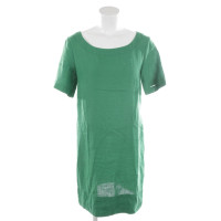0039 Italy Kleid aus Leinen in Grün