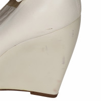 Jil Sander Chaussures compensées en Cuir en Blanc