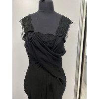 Needle & Thread Dress Silk in Black