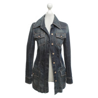 7 For All Mankind Giacca lunga in denim con cintura