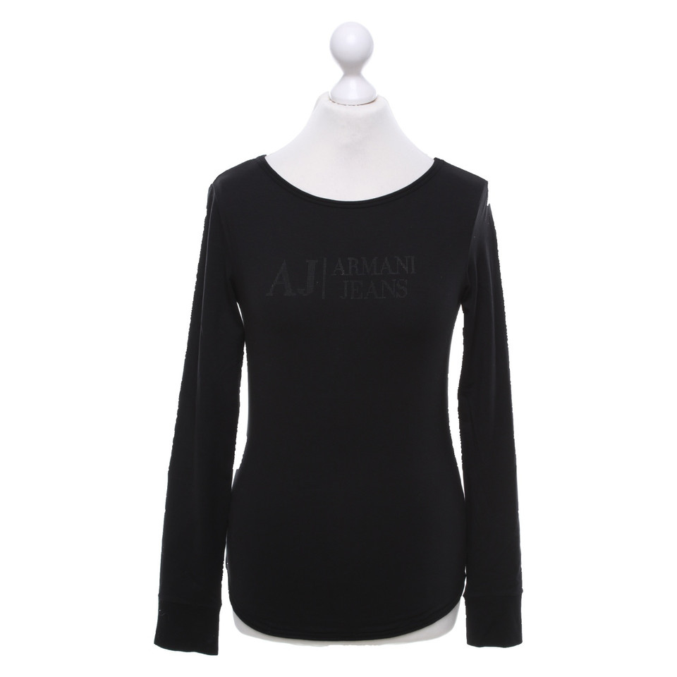 Armani Jeans Longsleeve in Schwarz