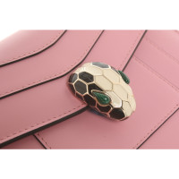 Bulgari Shoulder bag Leather in Pink