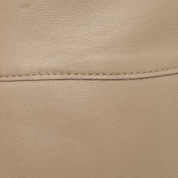Helmut Lang Leather skirt in beige