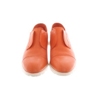 Fratelli Rossetti Slippers/Ballerina's Leer in Oranje