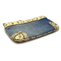Dolce & Gabbana Clutch aus Jeansstoff in Blau