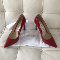 Jimmy Choo Pumps/Peeptoes en Cuir verni en Rouge