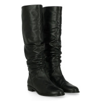 Stuart Weitzman Stiefel aus Leder in Schwarz