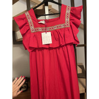 Stella Jean Kleid aus Baumwolle in Rot