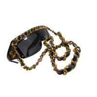 Chanel Lady GAGA - La Chaîne - cuir & chaîne chaîne de CHANEL lunettes ultra lunettes de soleil rare
