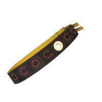 Chanel CHANEL COCO COCO of brown leather belt pony-hair belt