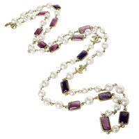Chanel Ketting Glas in Violet