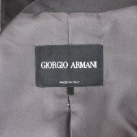 Giorgio Armani Giacca/Cappotto in Lana in Grigio