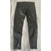 Balmain Trousers Leather in Black