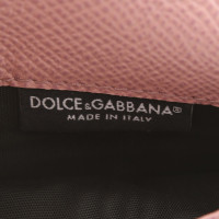 Dolce & Gabbana Leder-Täschchen in Rosé