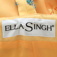 Ella Singh Gele jurk met bloemen