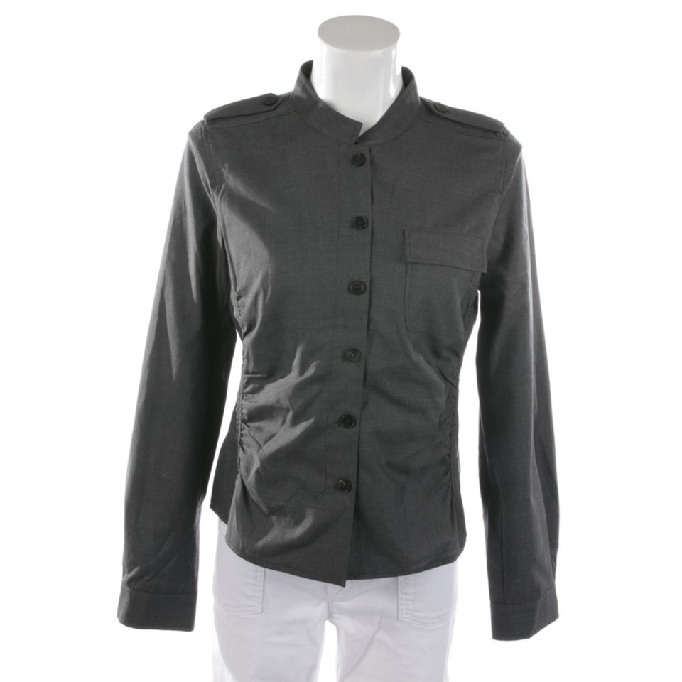 René Lezard Jacket/Coat Wool in Grey