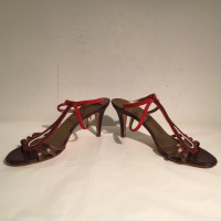 Escada Sandals Leather in Brown