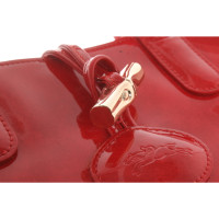 Longchamp Handtasche aus Lackleder in Rot