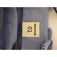 Semi Couture Oberteil aus Baumwolle in Blau