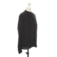 Rochas Top Silk in Black