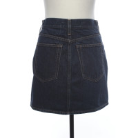 Helmut Lang Skirt Cotton in Blue