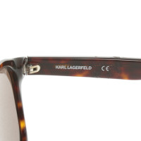 Karl Lagerfeld Lunettes de soleil en Marron