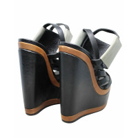 Pierre Hardy Wedges Leather in Black