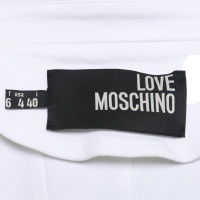 Moschino Love Blazer in Cotone in Bianco