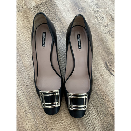 Armani Sandals Leather in Black